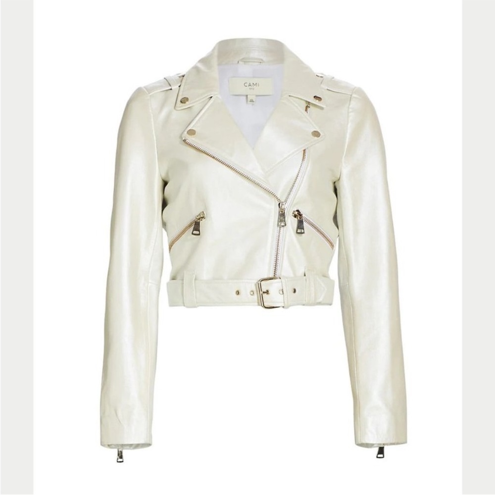 Cami NYC Kali leather jacket pearl size L